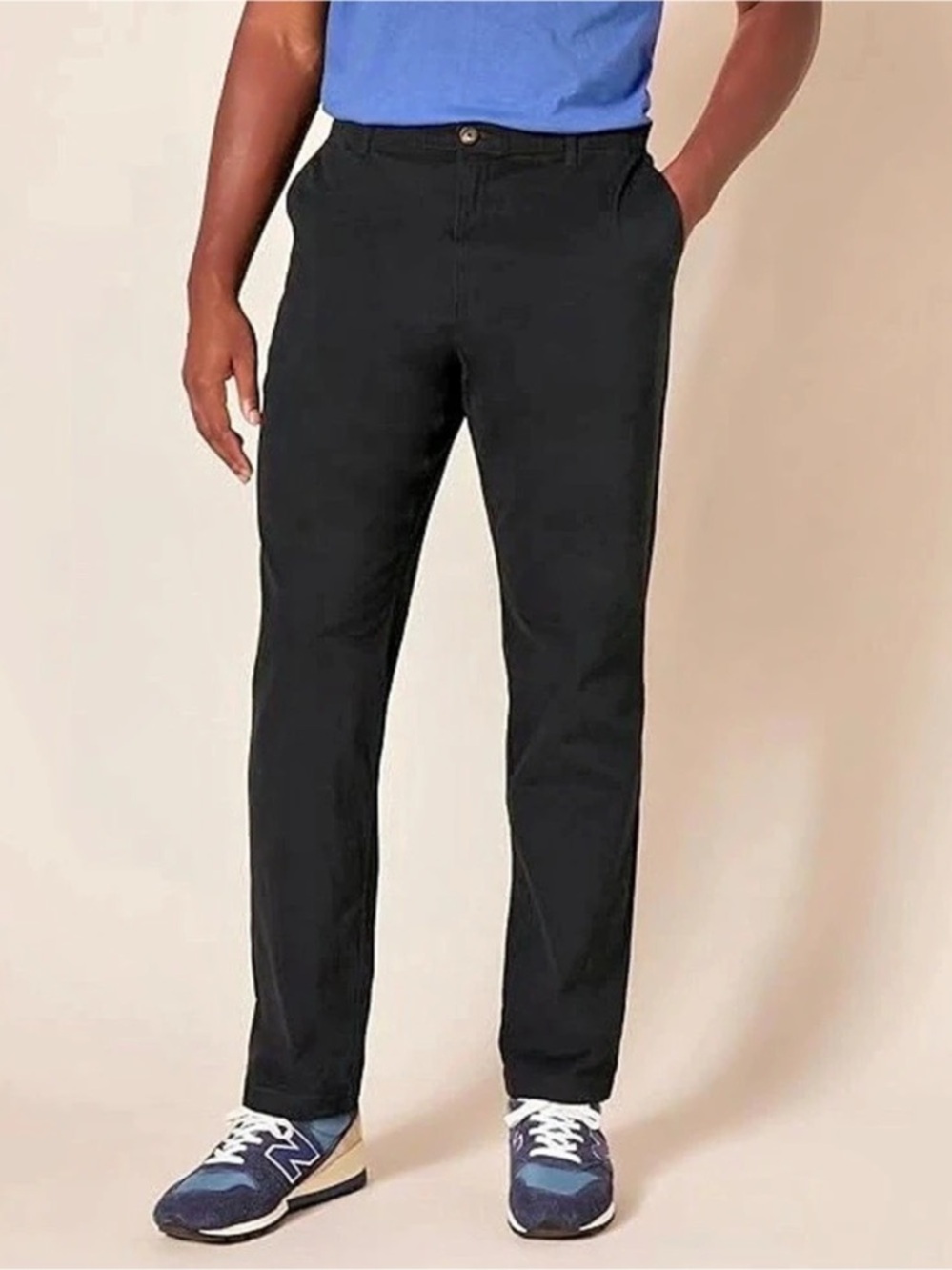 Amazon Essentials Slim Fit Stretch Chino Pants Men's Black Cotton Size 42x30 NWT